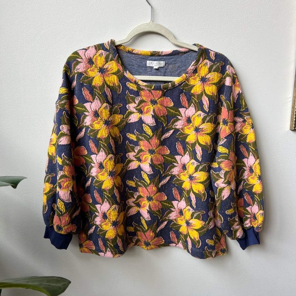 Madewell Floral Sweater